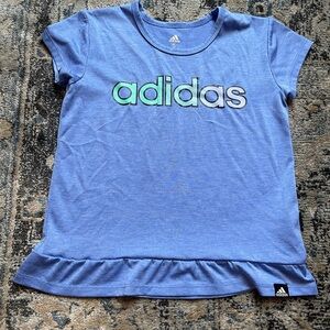 Adidas Girls Blue T-Shirt Size 5